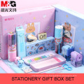 Andstal Pink Kids Stationery Set Stationery de la escuela de dibujos animados Papelery de regreso a los estudiantes